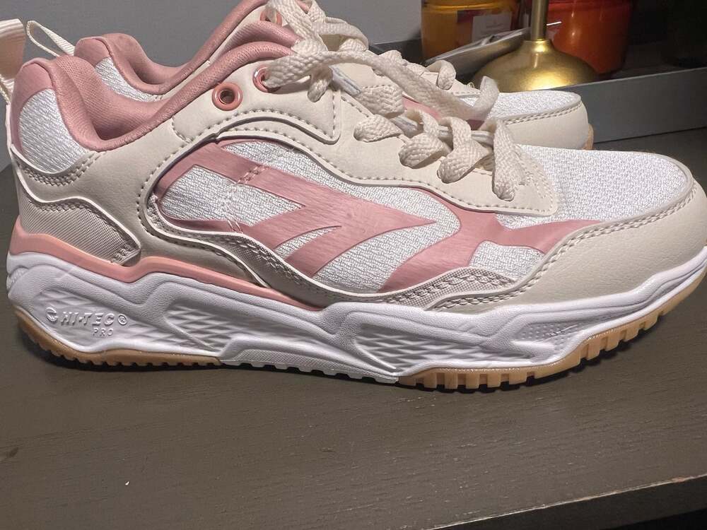 Hi-Tec Pro Women's Chunky Mesh Sneakers in Pink and White
